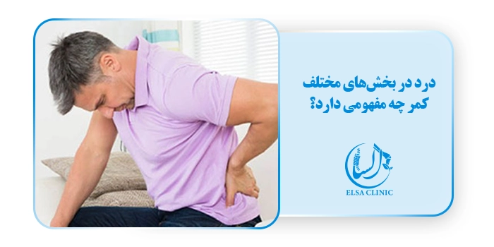 درد در بخش‌های مختلف کمر چه مفهومی دارد؟