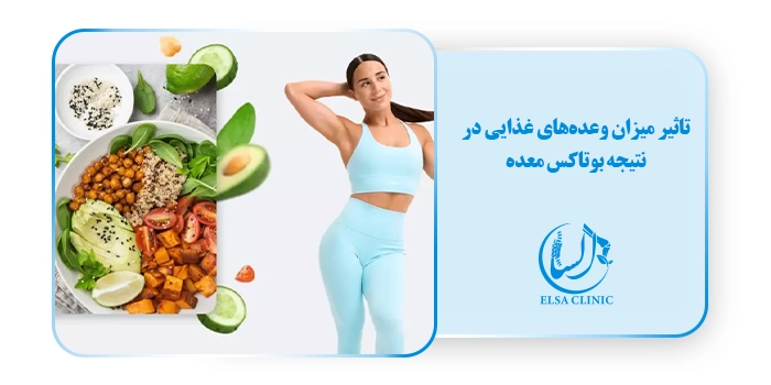 تاثیر میزان وعده‌های غذایی در نتیجه بوتاکس معده