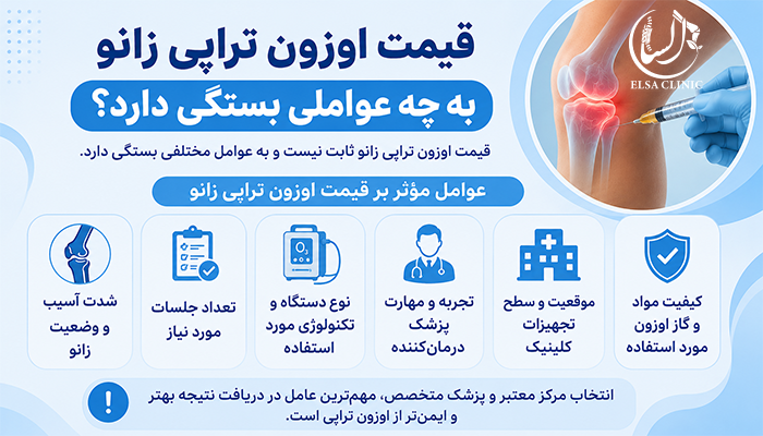 قیمت اوزون تراپی زانو